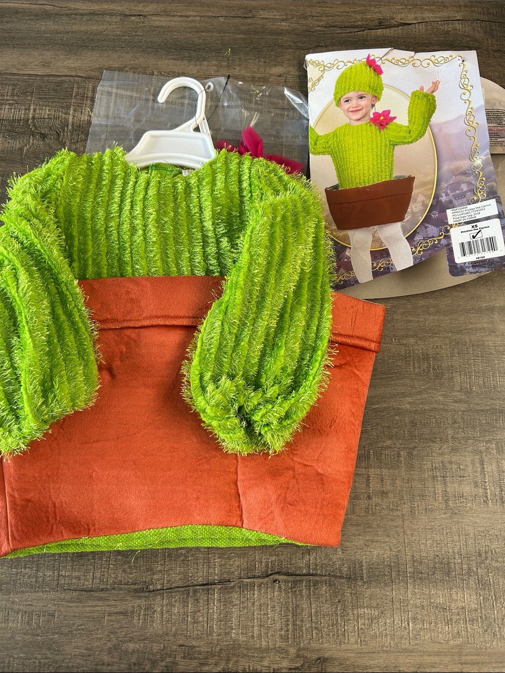 Rubie's Green Cactus Costume with Orange Pot